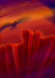 Багровый водопад