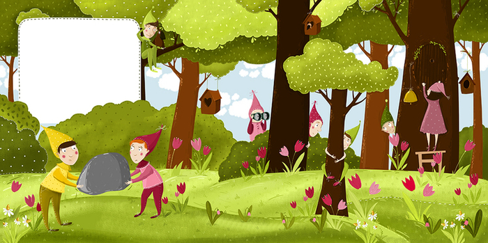 Лес где живут эльфы