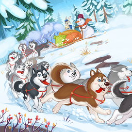 Собачья упряжка