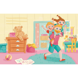 Вечер с семьей. Веселая пробежка