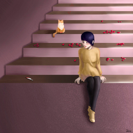 Красные лепестки