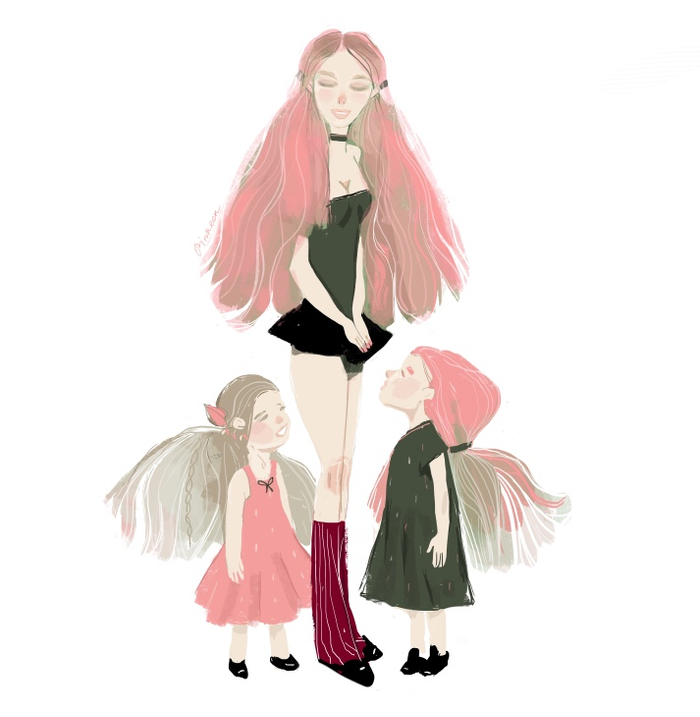 А у мамы маникюр!