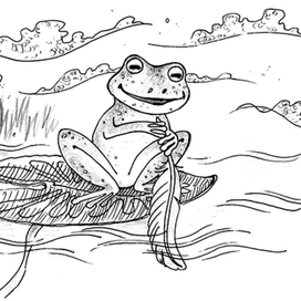 путешествующая лягушка