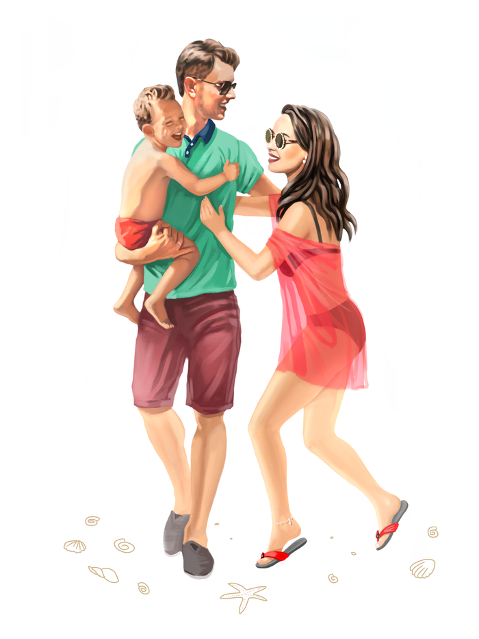 Иллюстрация к книге Ксении и Валерия Секиро «3 способа зарабатывать в декрете»