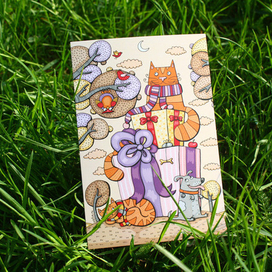 Фото открытки с котиками