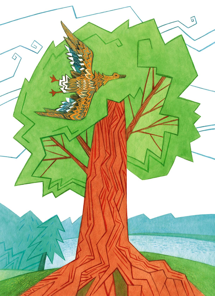 Уточка, мировое древо из мифологии