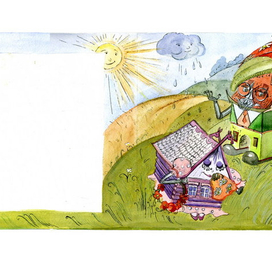 Макет книги-сказки с иллюстрациями