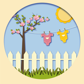 Бумажная иллюстрация