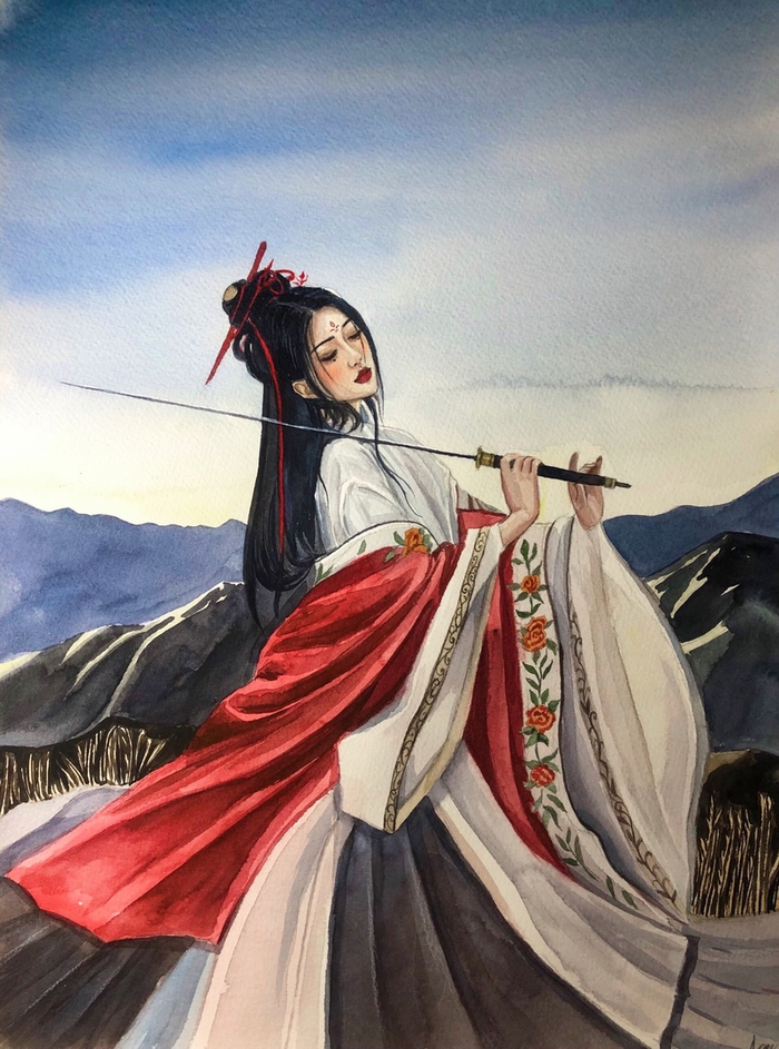 гейша с мечом