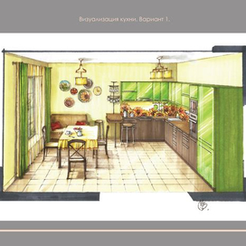 Визуализация кухни 