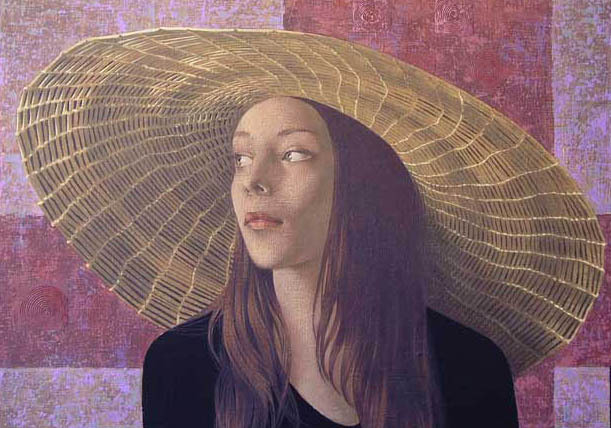 девушка в соломенной шляпе