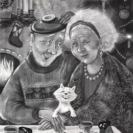 Иллюстрация к рассказу Вероники Тарасовой «Рождественское полено»