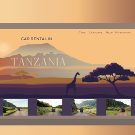 Silhouette of Tanzania Illustration for Your Website