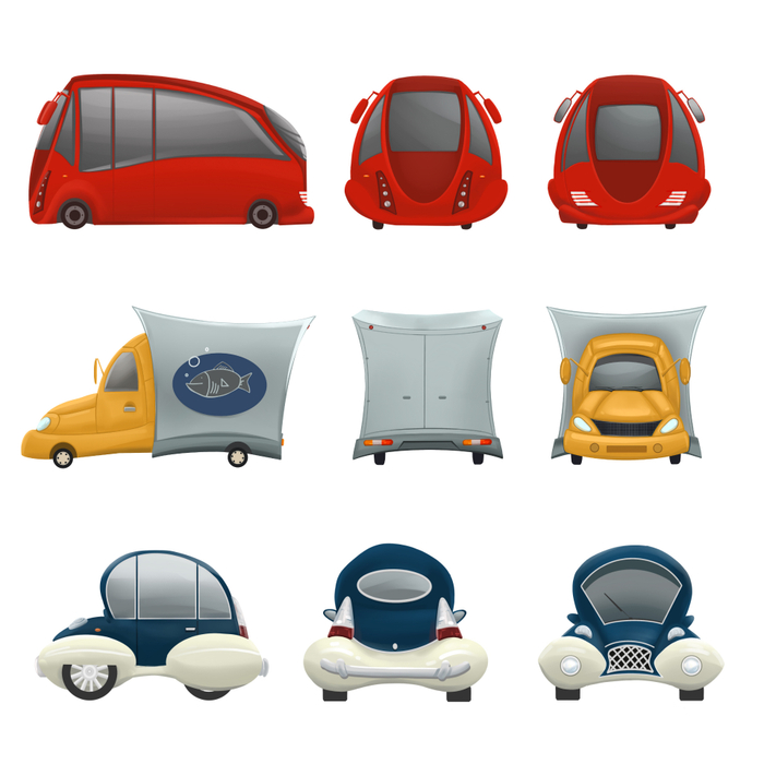 Концепт авто для 3D мультика .