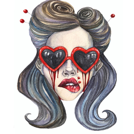 Heart-shaped glasses