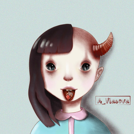 Девочка-чертёнок 