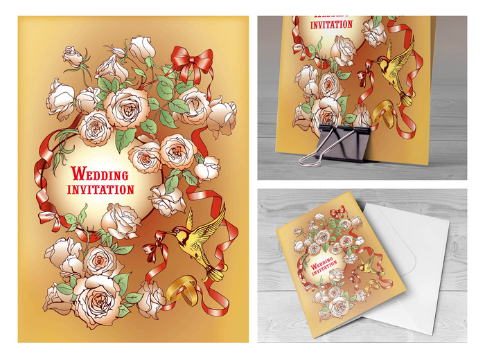 Wedding card. Открытка