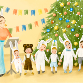 Хор мальчиков-зайчиков