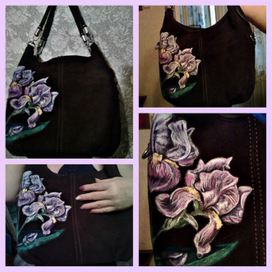 Роспись сумочки 