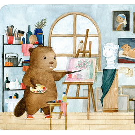 В мастерской художника