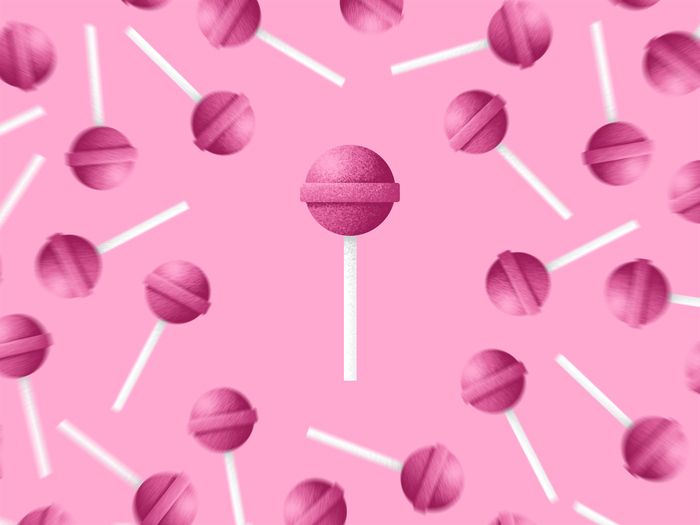 Pink lollipop