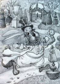 Эскиз образа Белого Кролика