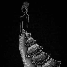 Женщина в свадебном платье