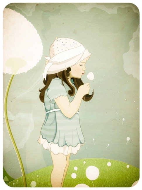 Девочка и цветок