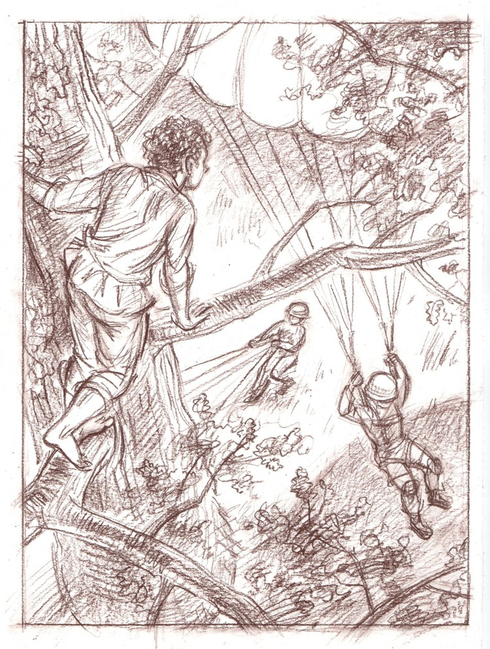  Радзиевская Софья "Болотные робинзоны". Иллюстрация