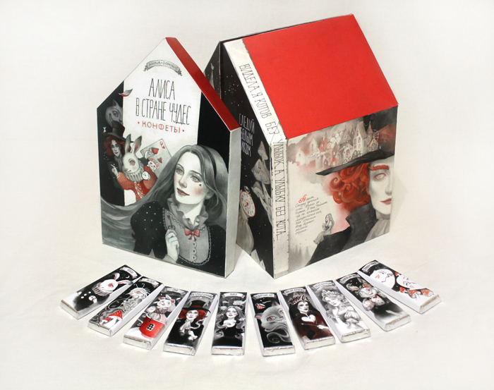 Упаковка для конфет "Алиса в Стране чудес"❤
