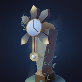 Древние часы 