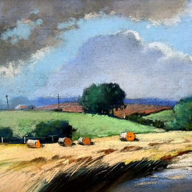 Латгальский пейзаж или время уборки урожая-2