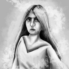 портрет в чб 