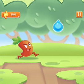 Иллюстрация уровня игры. Фон и окружение