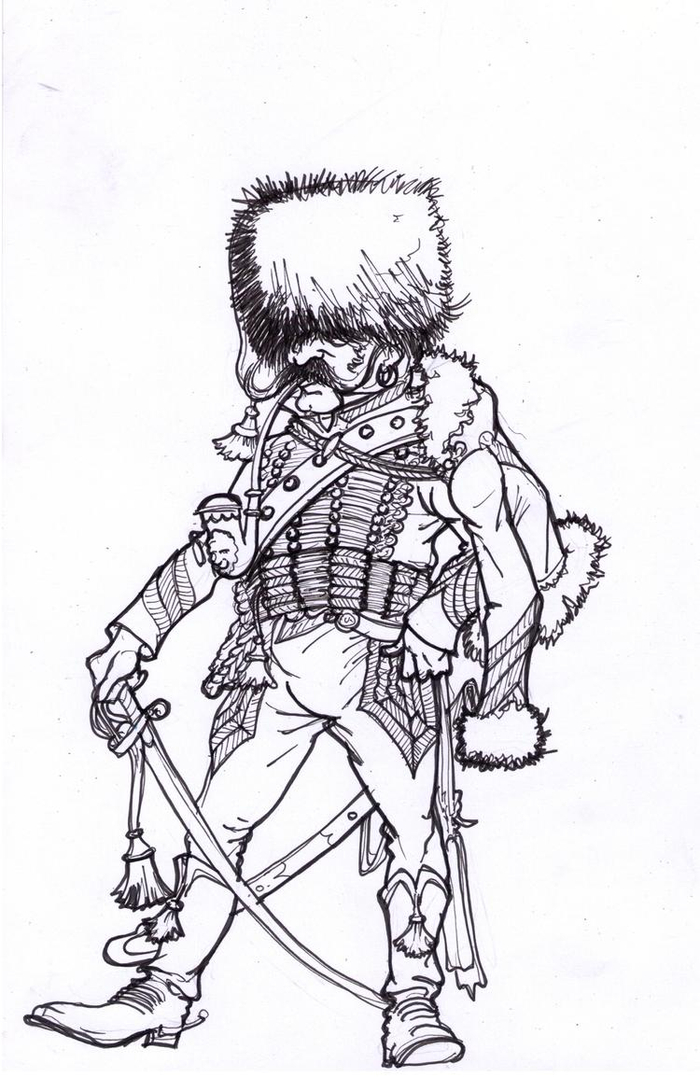 Французский гусарский полковник