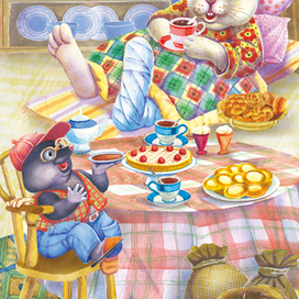 сказка ,,Кротик и зайчик,,