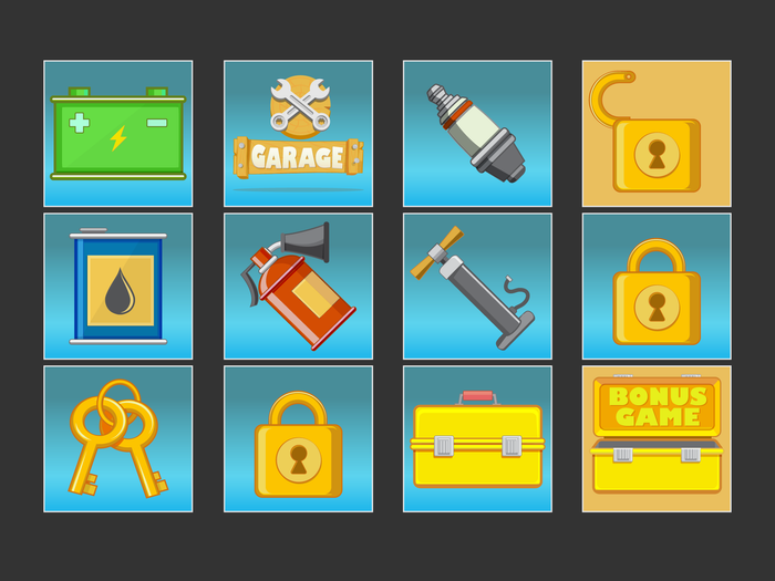 Icons for game «Garage»