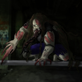 My friend in Resident Evil's style