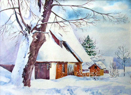 Белая зима...!