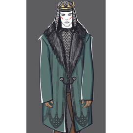 Мужской костюм (источник вдохновения - рыцарские доспехи)