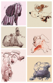 Монотипия «Животные»