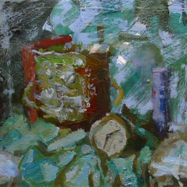 Натюрморт с часами