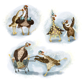 Веселые куры