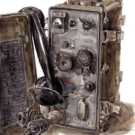 радиостанция Р-105М. (Внимание! Противник подслушивает)