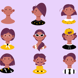 Variety of characters