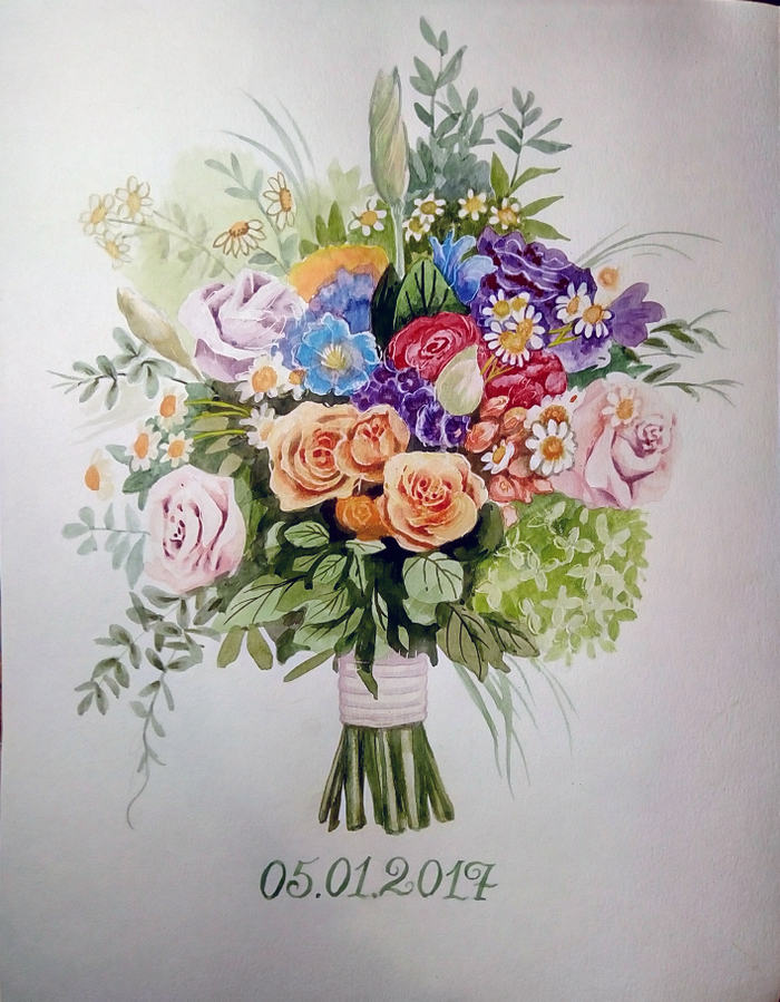 свадебный букет