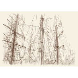 Иллюстрация к роману Жюля Верна "Пятнадцатилетний капитан"