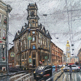 5 углов. Бумага, сухая пастель, 21х30 см