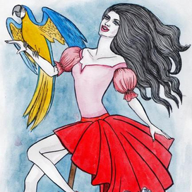 Леди с попугаем