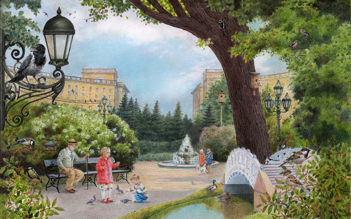 Птицы в городе